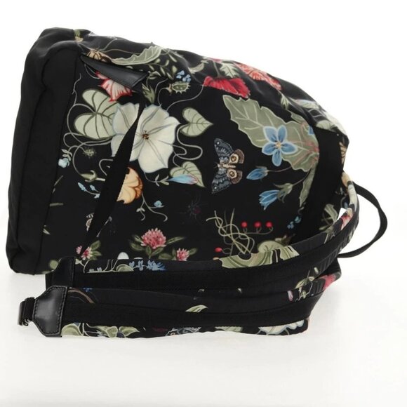 GUCCI flora Backpack Canvas Black Silver 353476 main image 8